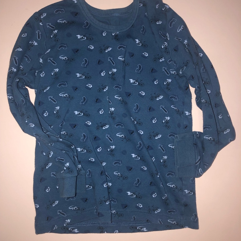 Cozy Blue Kids Pajama Top